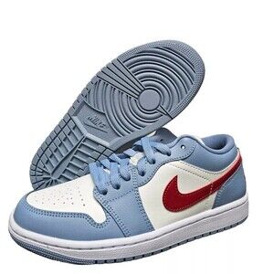 New Nike Air Jordan 1 Low Blue Whisper Shoes Sneakers DC0774-164 Women's Size 7